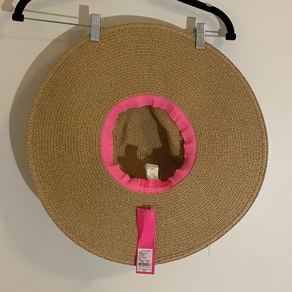 NWT Lilly Pulitzer GWP Straw Sun Hat Journey to the Jungle - Picture 5 of 7